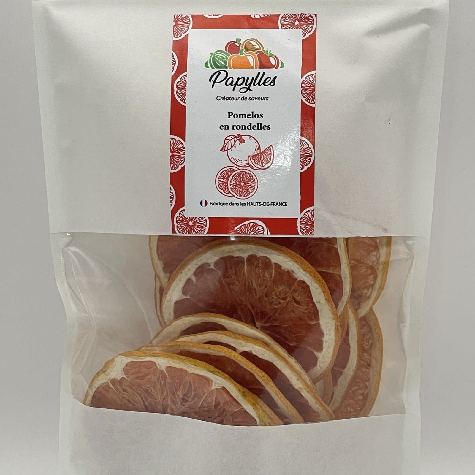 Rondelles de pomelos séchées