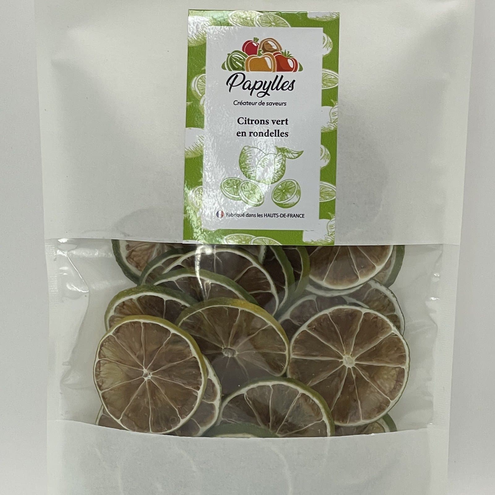 Rondelles de citron vert séchées