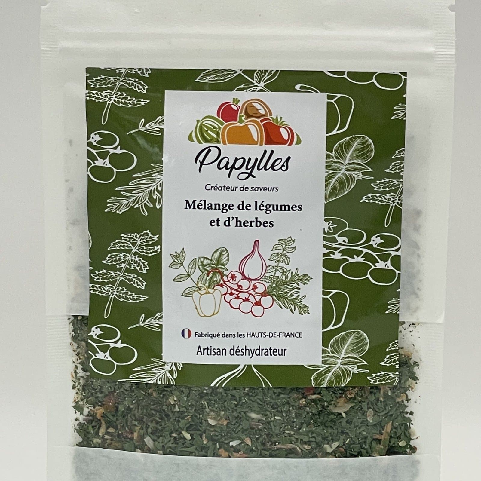 Mélange de légumes et d'herbes