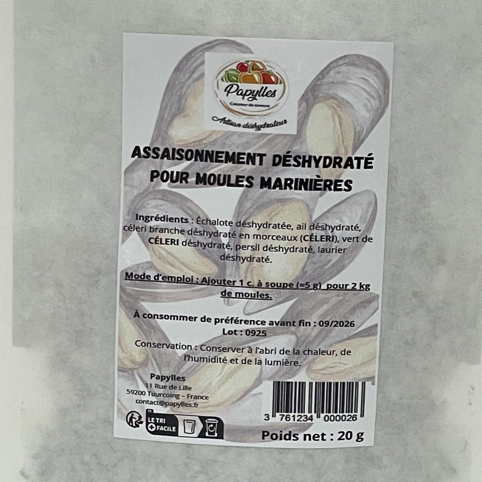 Assaisonnement pour Moules Marinières