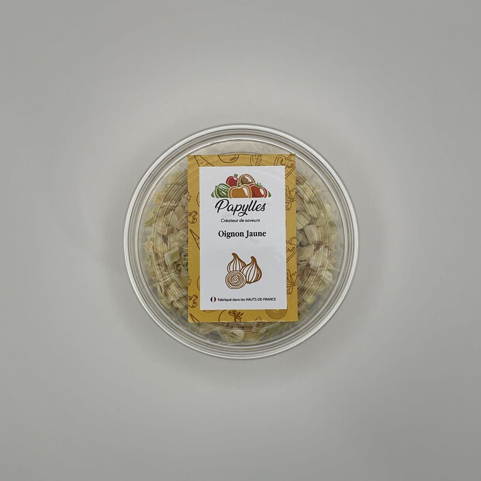 Oignon jaune séché