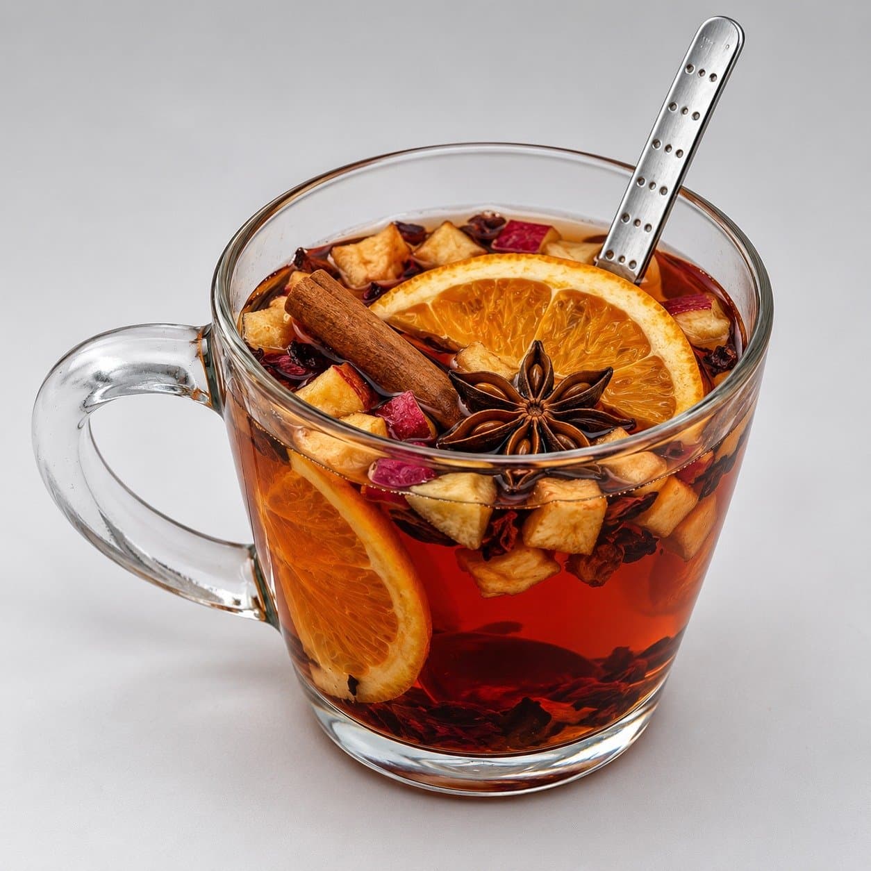 Infusion de Noël PAPYLLES préparée dans une tasse