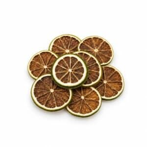 Rondelles de citron vert séchées
